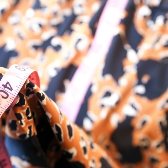 ELOQUII Cheetah Print Mini Dress With Flounce Sleeves Sz 22W - Picture 7 of 10